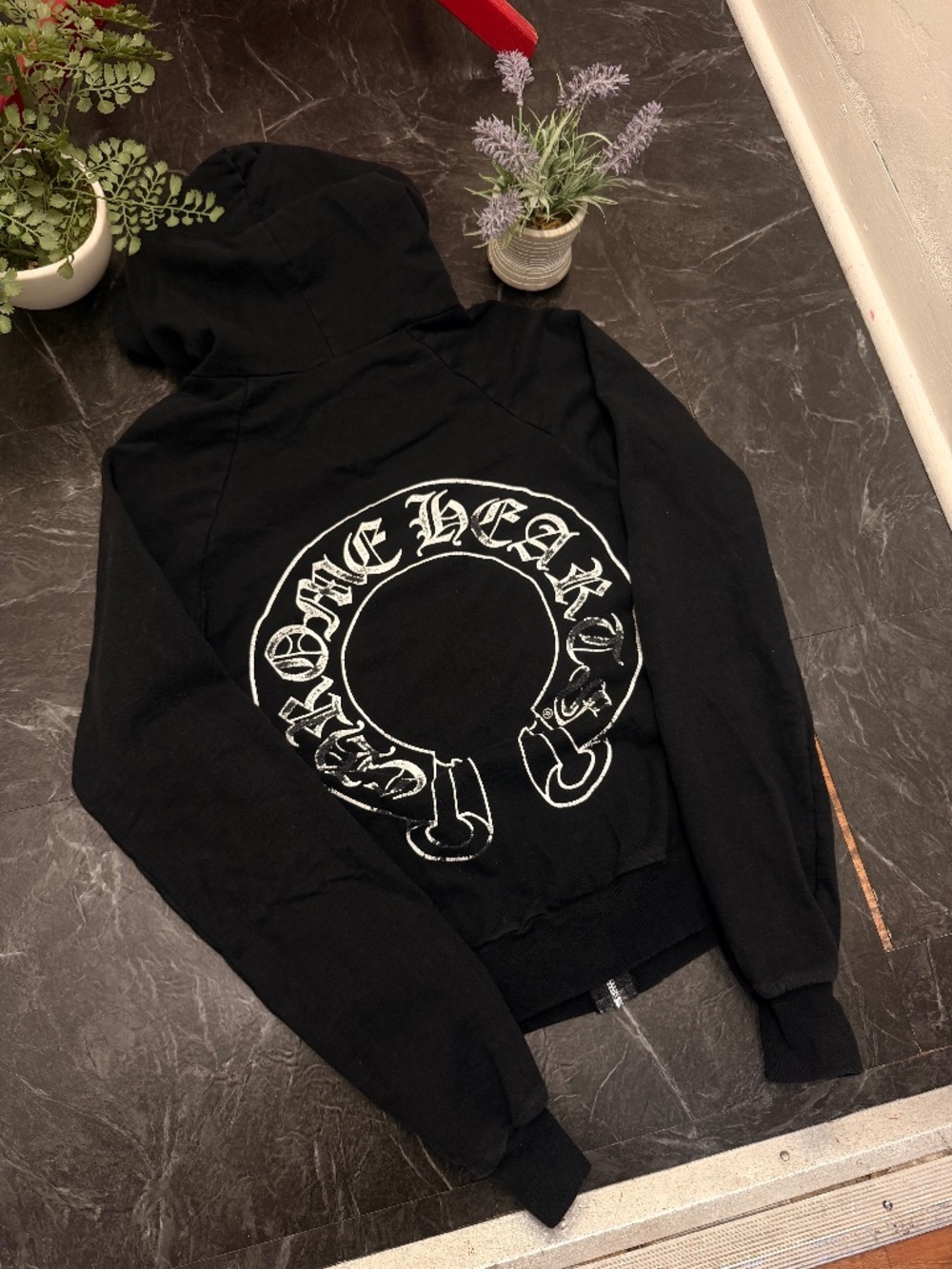 Chrome Hearts - Vintage Horseshoe Zip Hoodie - Black - XS - Preowned